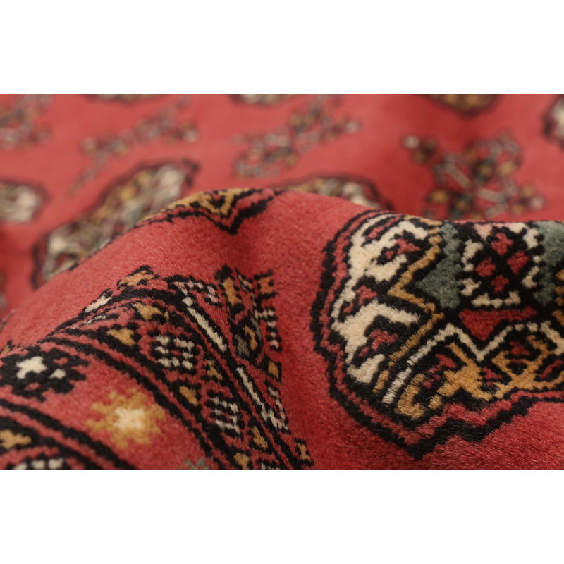 Tapis corail foncé Finest Peshawar Bokhara 8 pi 2 po x 10 pi 3 po