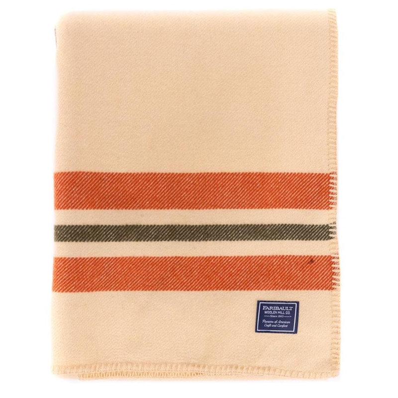 Cabin Collection Hand Woven Blanket, Tan, 50" x 72"