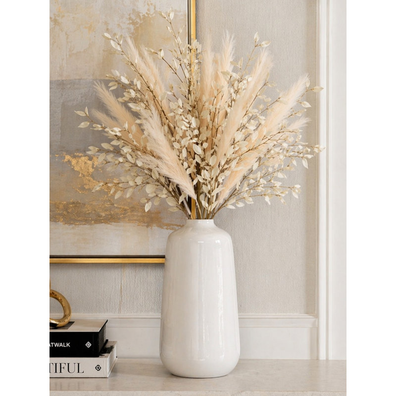Girne Ceramic / Porcelain Table Vase, 21.5" H x 8.25" W x 8.25" D