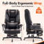 Fauteuil de jeu ergonomique avec accoudoirs réglables et repose-pieds rétractable-1378919956