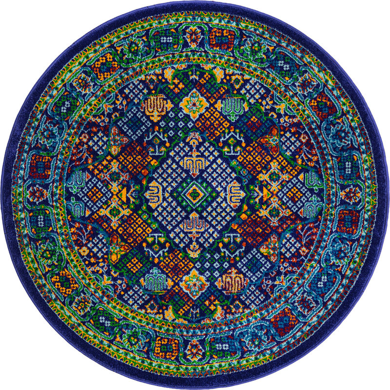 Oriental Indoor Rug, Round 4'