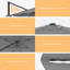 Parasol lumineux en porte-à-faux lumineux de 132 po Quiteri-1556030108