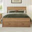 Base de lit moderne avec 6 tiroirs et support de lattes, pas besoin de sommier, naturel-1696379378