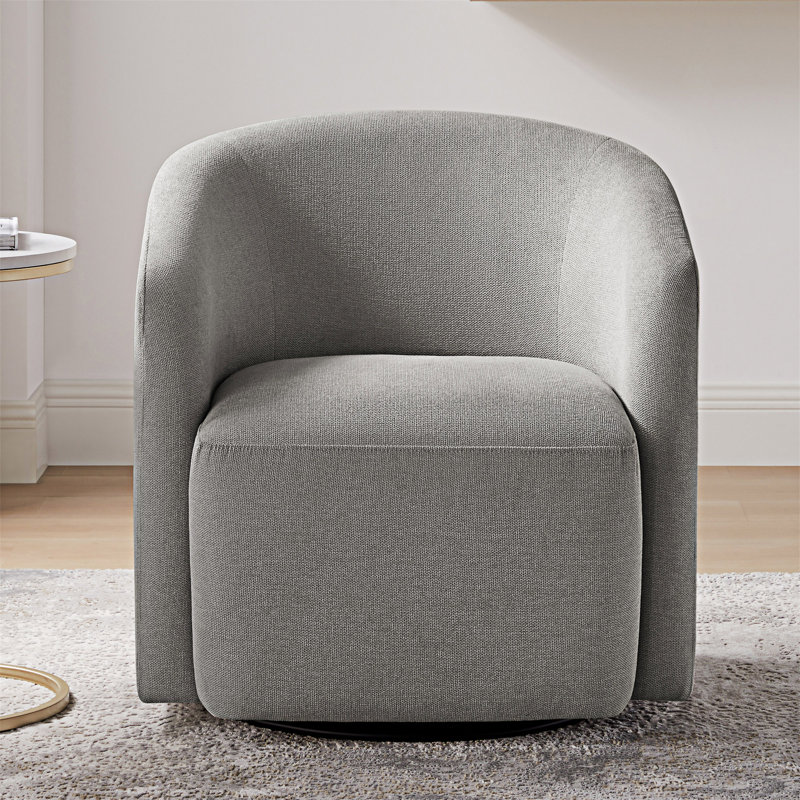 Fauteuil demi-tonneau pivotant, Gris