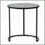 Ensemble de 2 tables basses rondes en métal NEST