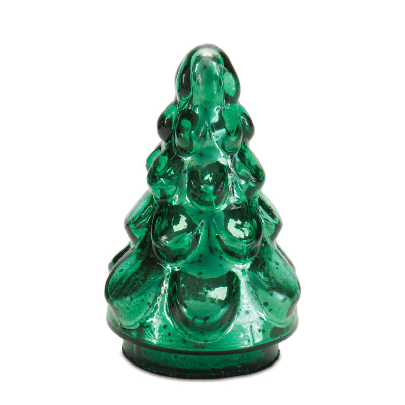 Arbre de Noël en verre mercurisé (ensemble de 2)