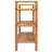 39.4" W 3-Tier Solid Oak Wood Shoe Rack