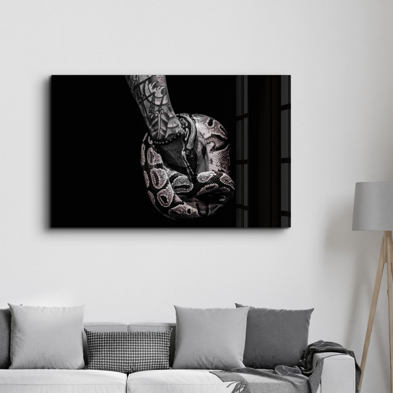 Peinture élégante en verre trempé de 27,6 po x 43,3 po | 100% verre trempé, épaisseur: 0,16 pouce | Œuvre imprimée UV, parfaite pour la décoration intérieure et les intérieurs modernes, des visuels époustouflants pour toute pièce