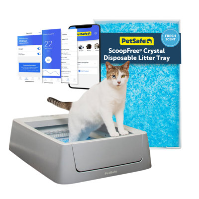 ScoopFree® Crystal Smart Self-Cleaning Litter Box