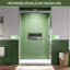 Porte de douche coulissante double demi-cadre l 44 à 48 po x H 75 po avec verre trempé transparent de 5/16 po (8 mm)-115864060