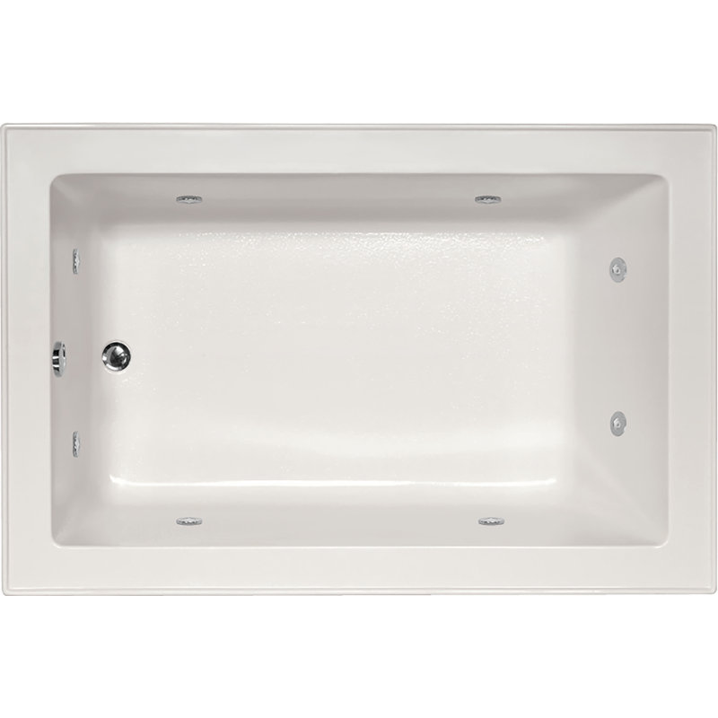 Emma 66'' L Bathtub, White, Polished Brass