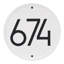Round Modern Personalized 1-Line Wall Address Plaque-207286680-207286683