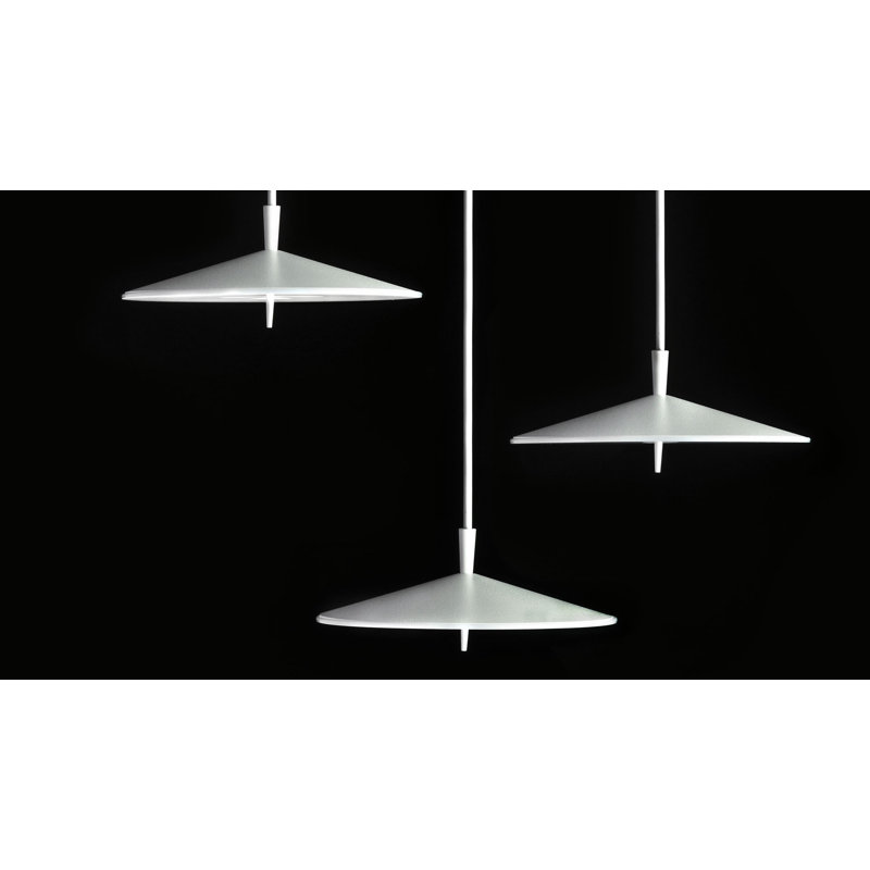 Pla Suspension Pendant, Textured White Lacquer, 117.56" H x 7.88" W x 7.88" D