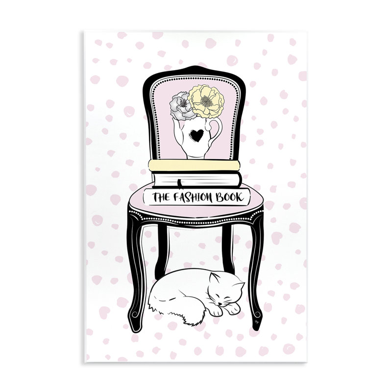 «Fashion Book on Chair» par Martina Pavlova, H 19 po x l 13 po