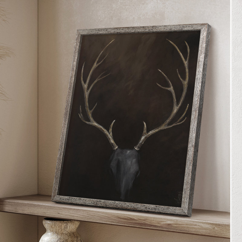Buck Framed Print - Solid Wood, 30" H x 24" W