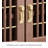 Traditional Oriental Lattice Door Solid Wood Shoe Storage Bench