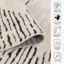 Tapis blanc tissé à la machine Lenamae Moraccan-583622956