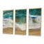 Vue aérienne de Tranquil Waves 2 - plage, art mural-434922040-434922019