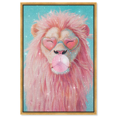 Décoration murale pastel lion 