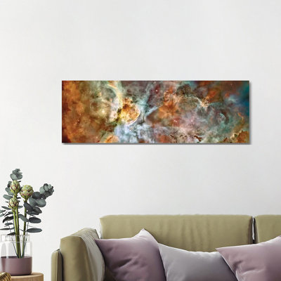 The Central Region Of The Carina Nebula by Stocktrek Images - Wrapped Canvas Panoramic Print