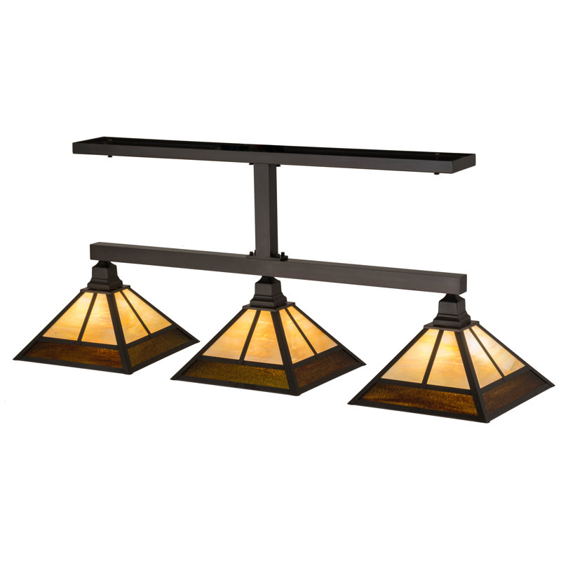 Luminaire suspendu linéaire à 3 lumières pour îlot de cuisine