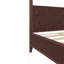 Lit plateforme à baldaquin en bois avec lattes de support-129366219