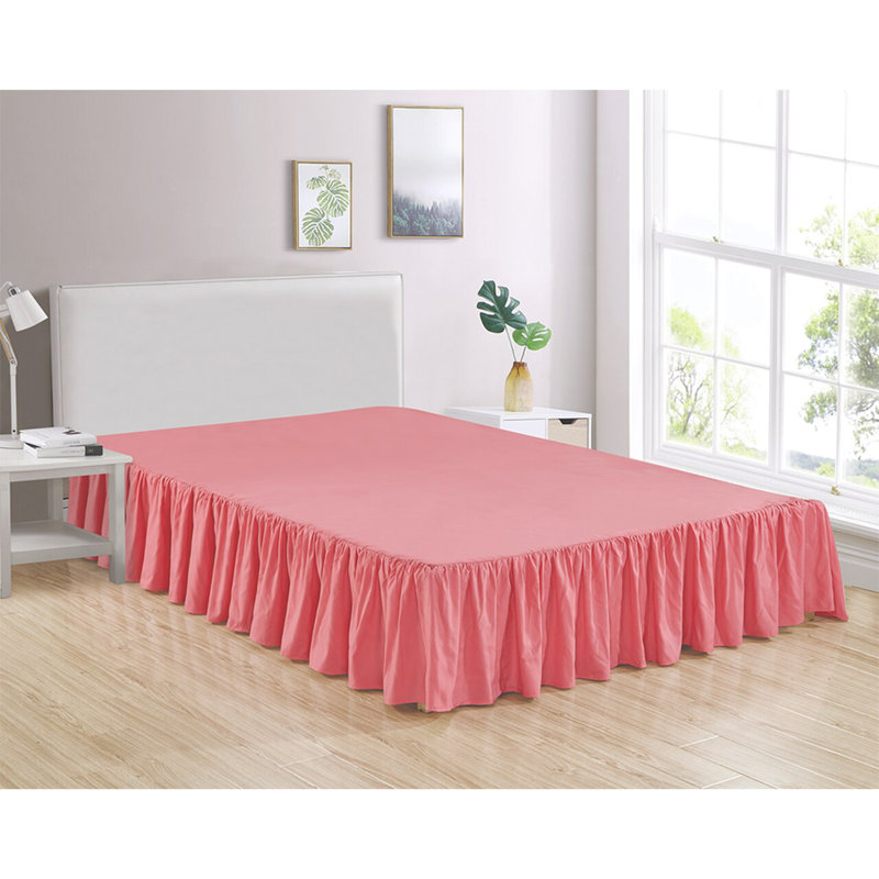 Jupe de lit 14 po Bedskirt 4, Double, Rose