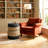  Chula 18" Seagrass Round Pouf Ottoman, Duo Low Round Side Table, Boho Nightstand-394081041