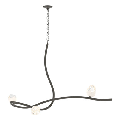 Glacier 3 - Light Unique/Statement Modern Linear Chandelier