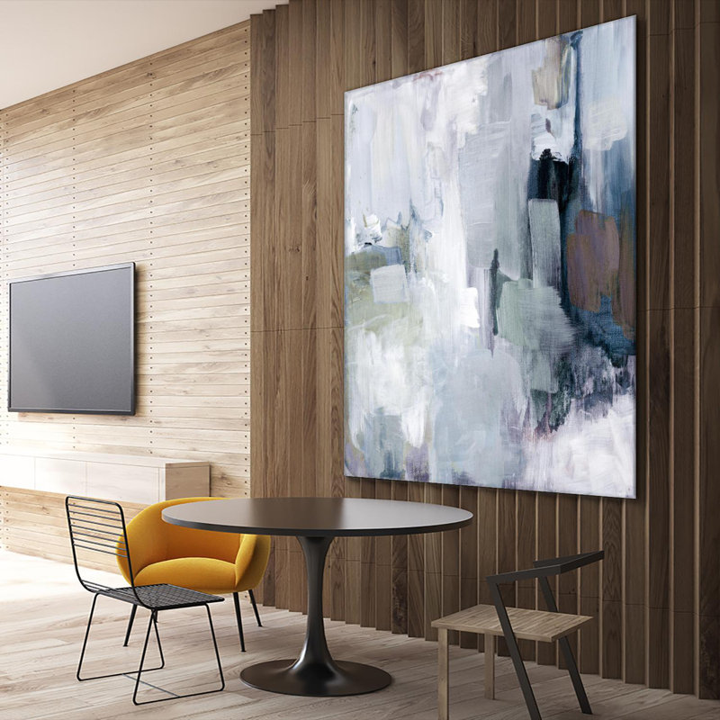 «Blue Scenario Iv», reproduction d'art sur toile géante 72 po x 72 po, H 84 po x l 84 po x P 1,5 po