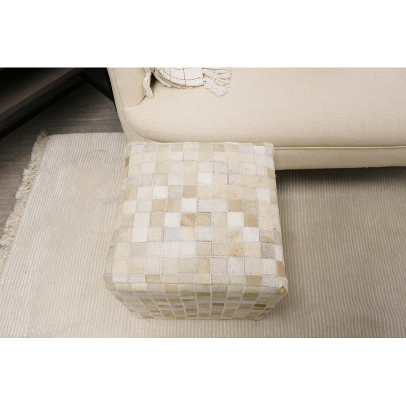 Repose-pieds en cuir Chesnie