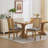 Solid Wood Rattan-Back Dining Chair-94679523