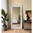 Vintage Carbonized Old Pine Wood Frame High-Definition Full-Length Mirror-770245416
