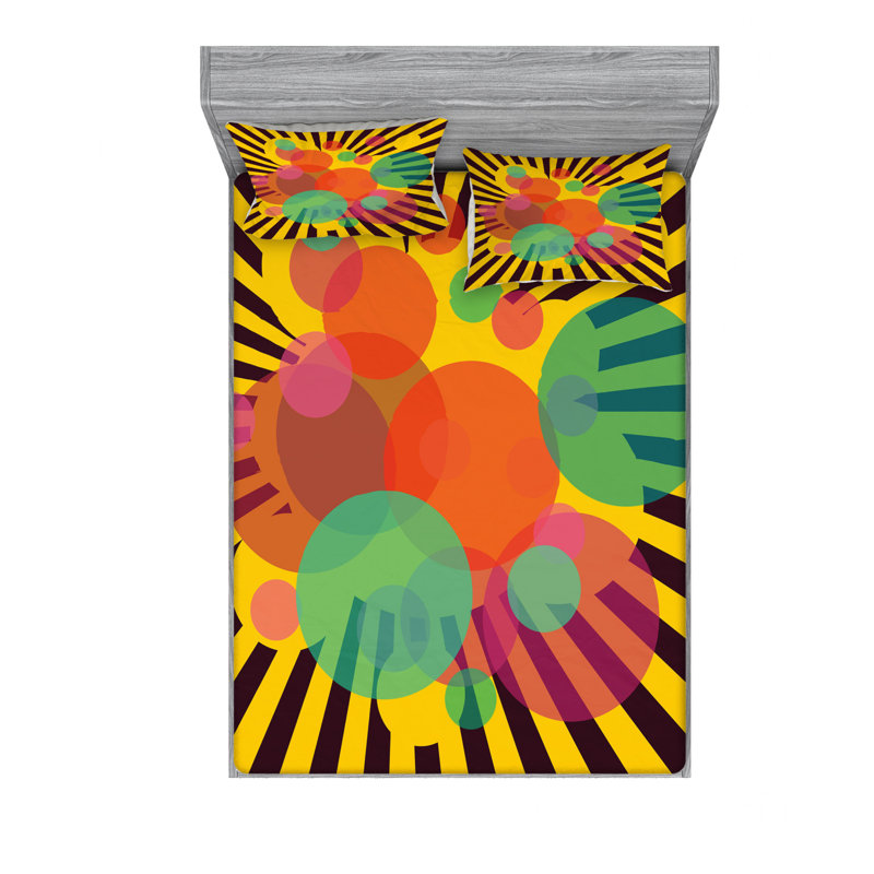 Ensemble de draps Tropic Botanic, Ensemble de drap pour grand lit avec drap-housse