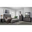 Lit double gris et noir Soluto-493760894