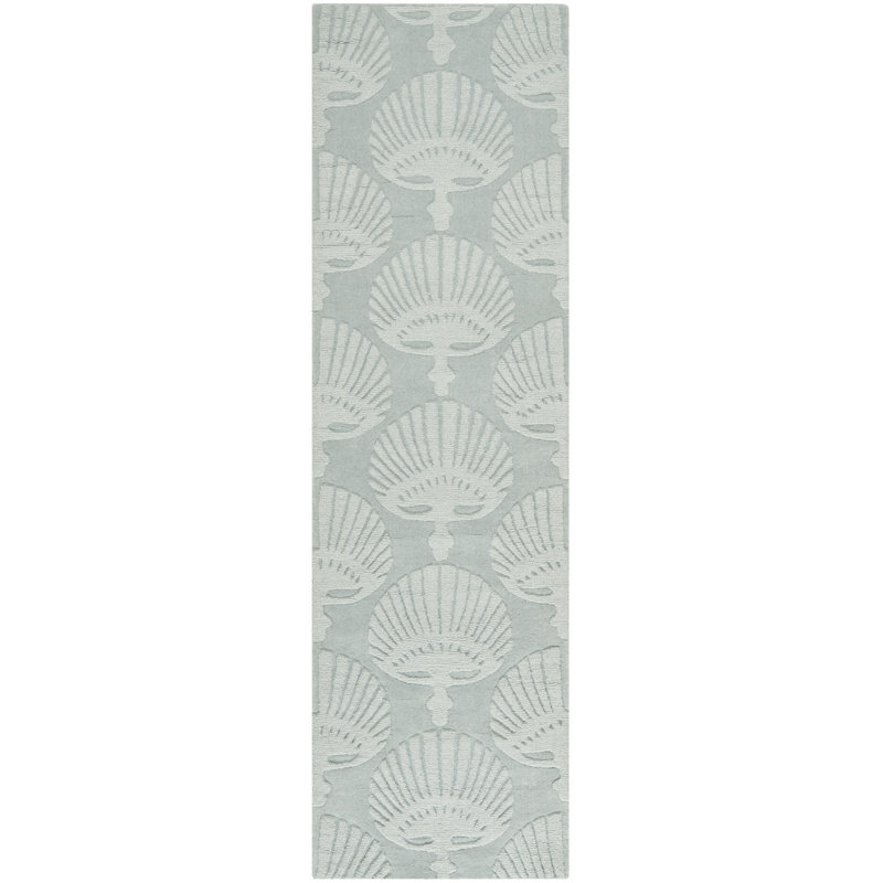 Edgartown Hand Loomed Wool Geometric Rug, Runner 2'3" x 8'