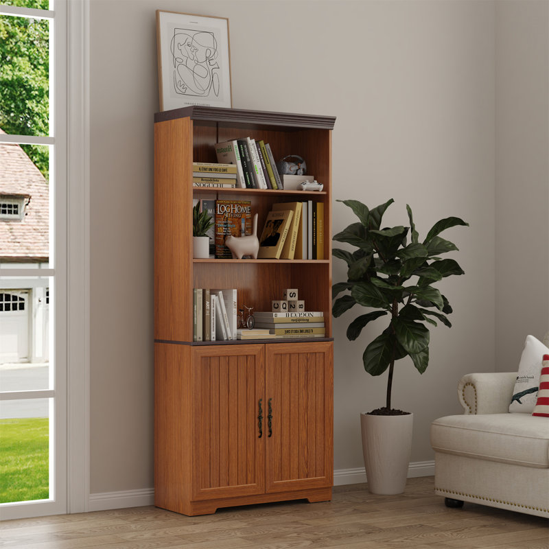 Grande armoire de rangement 70,86 po, Chêne foncé