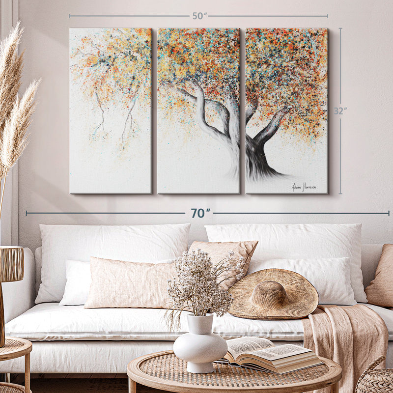 «Rusty Autumn Tree» sur toile, H 32 po x l 50 po x P 1,25 po