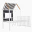 Lit mezzanine en métal avec fenêtre de toit-959739526