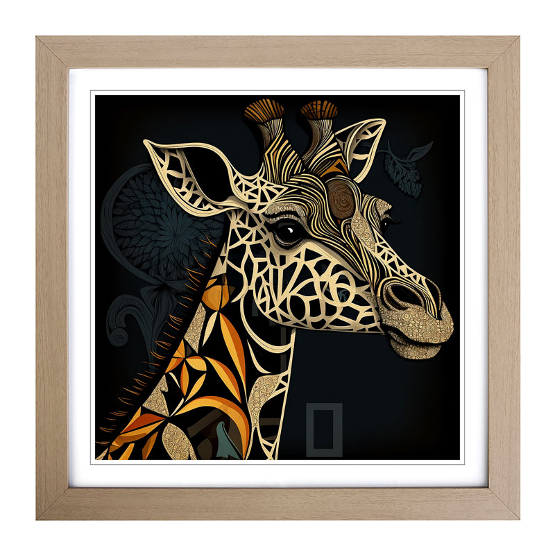 Single Picture Frame Print on Wood, Oak