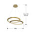 Davahn 1 - Light Gold LED Novelty Pendant-460502690
