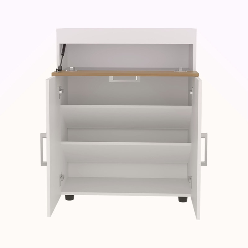 Range-chaussures, 3 portes, 3 tablettes, 4 pieds