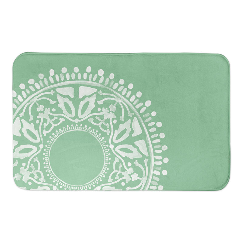 Microfiber Non-Slip Bath Mat, Green