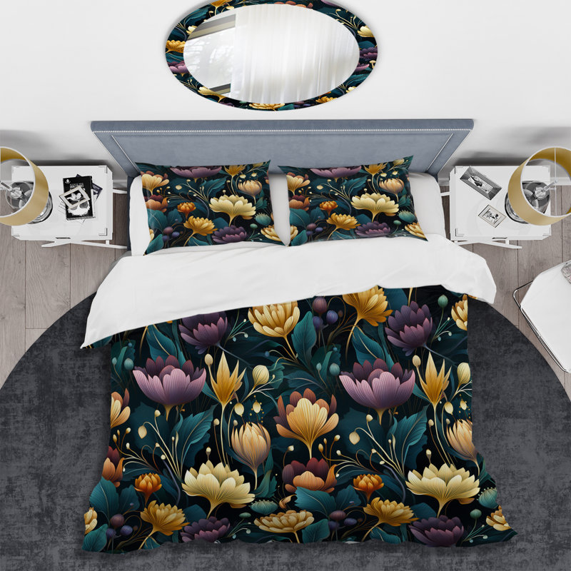 Literie Jewel Tones, Housse de couette pour très grand lit et 2 très