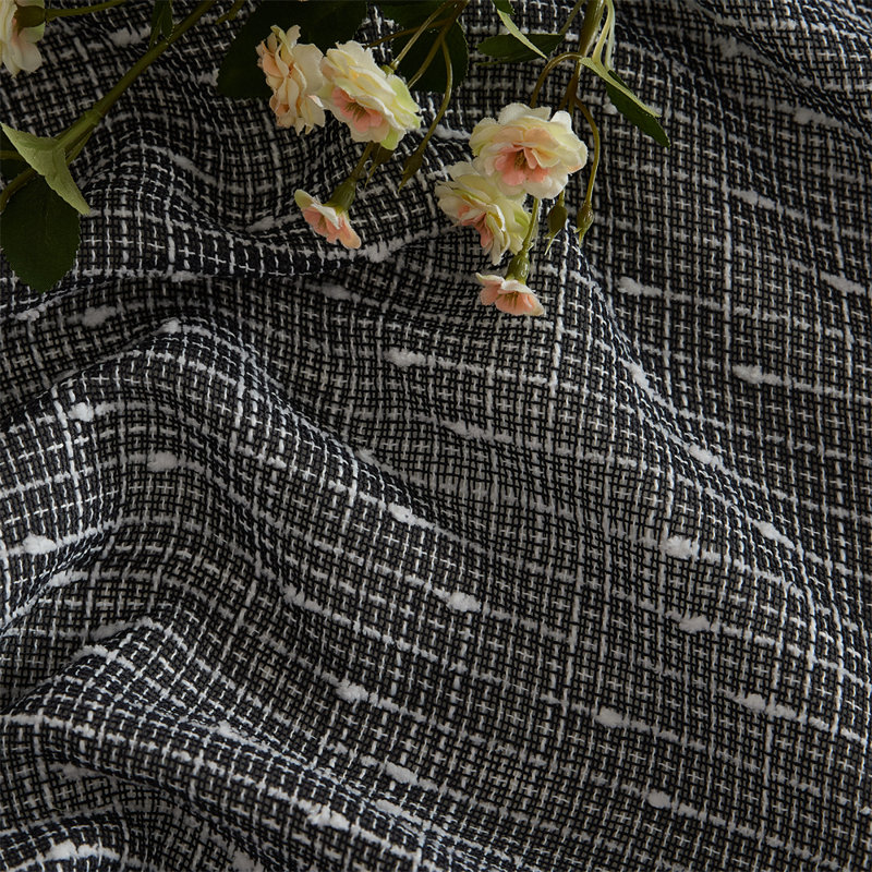 Pothos Faux Linen Semi Sheer Light Filtering Grommet Curtains Panels for Bedroom & Living Room, Pair, 37" W x 84" L, Charcoal