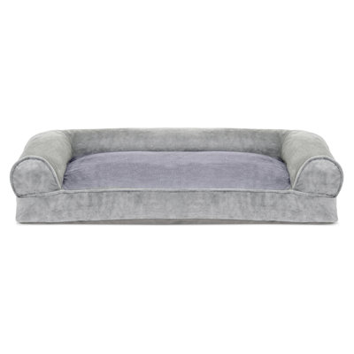 Faux Fur & Velvet Pillow Sofa Pet Bed