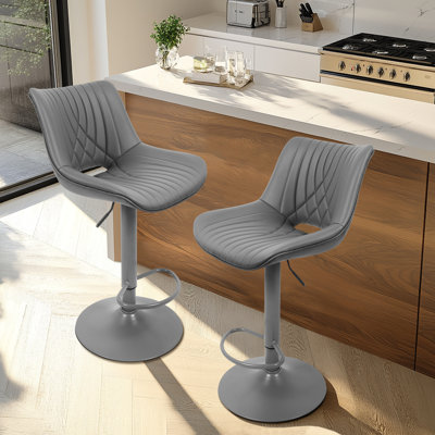 Adjustable Swivel Counter Stools with Back