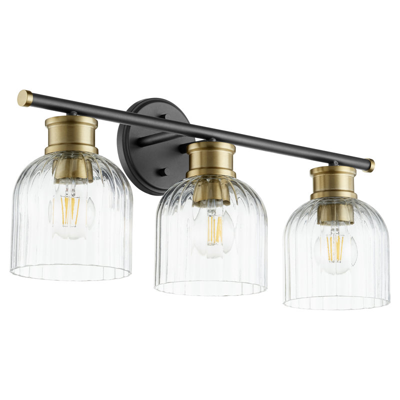Nerissa 3 - Light Dimmable Vanity Light, Aged Brass