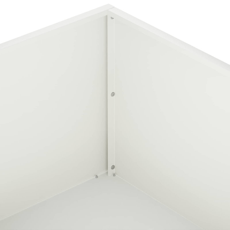 Planter, 20cm H x 60cm W x 60cm D, White, 1