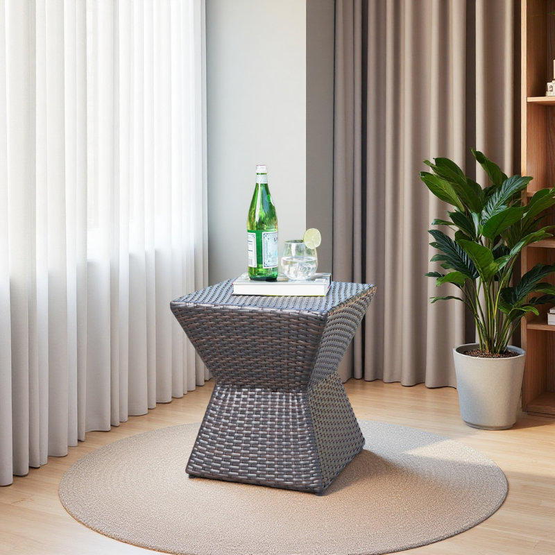 Outdoor Wicker End Table